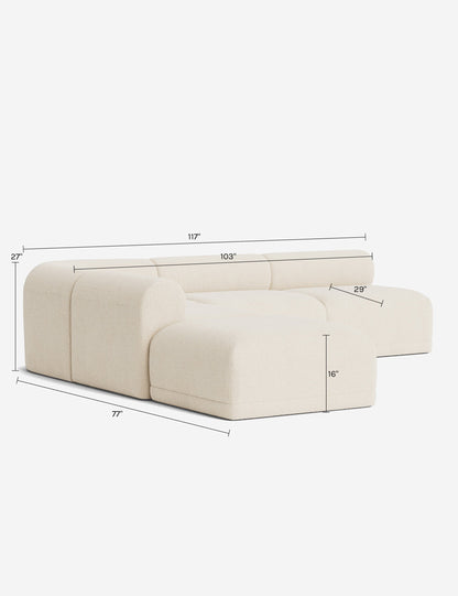 Carson Modular Sectional Sofa with Ottoman