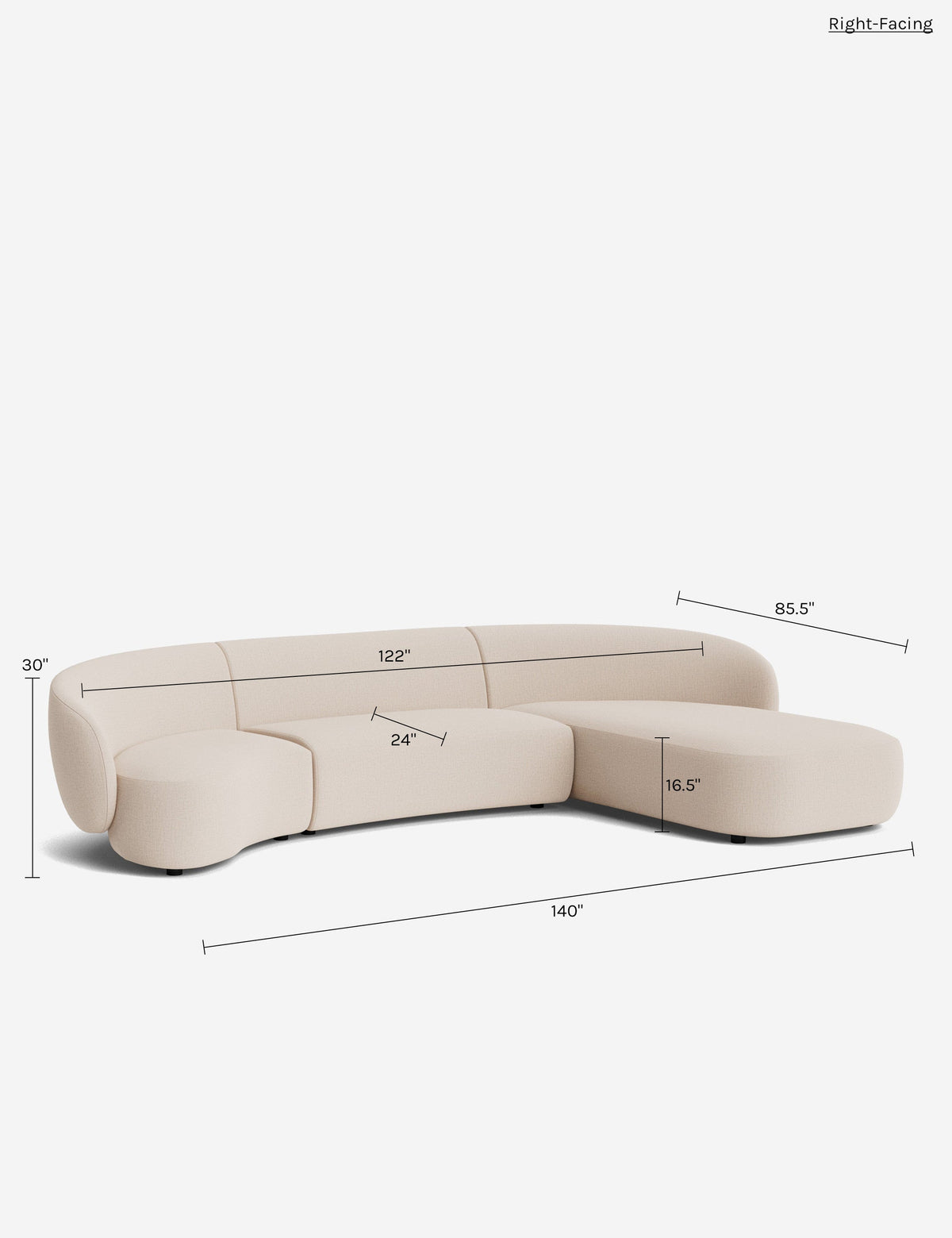 Claret Modular Chaise Sectional Sofa