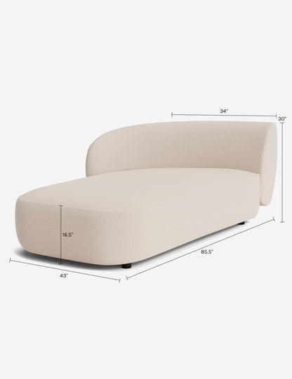 Claret Modular Left Chaise