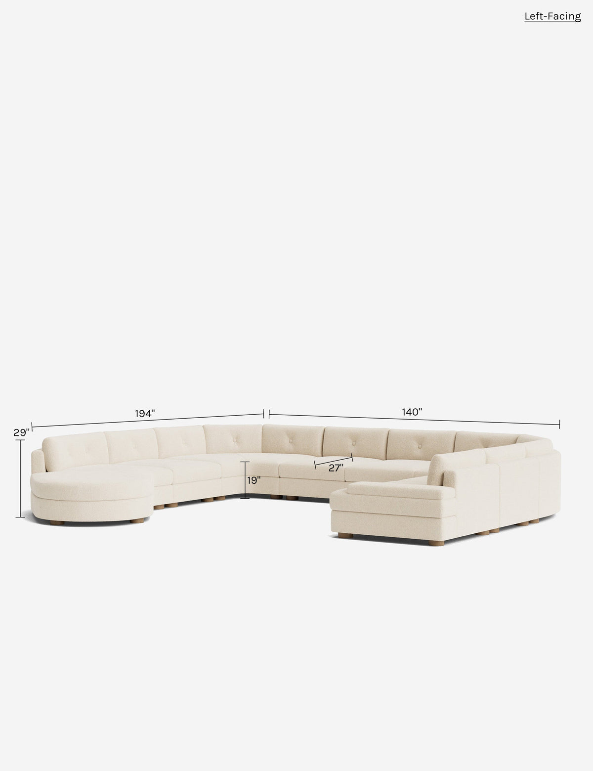 Hill Modular U-Shaped Sectional Sofa