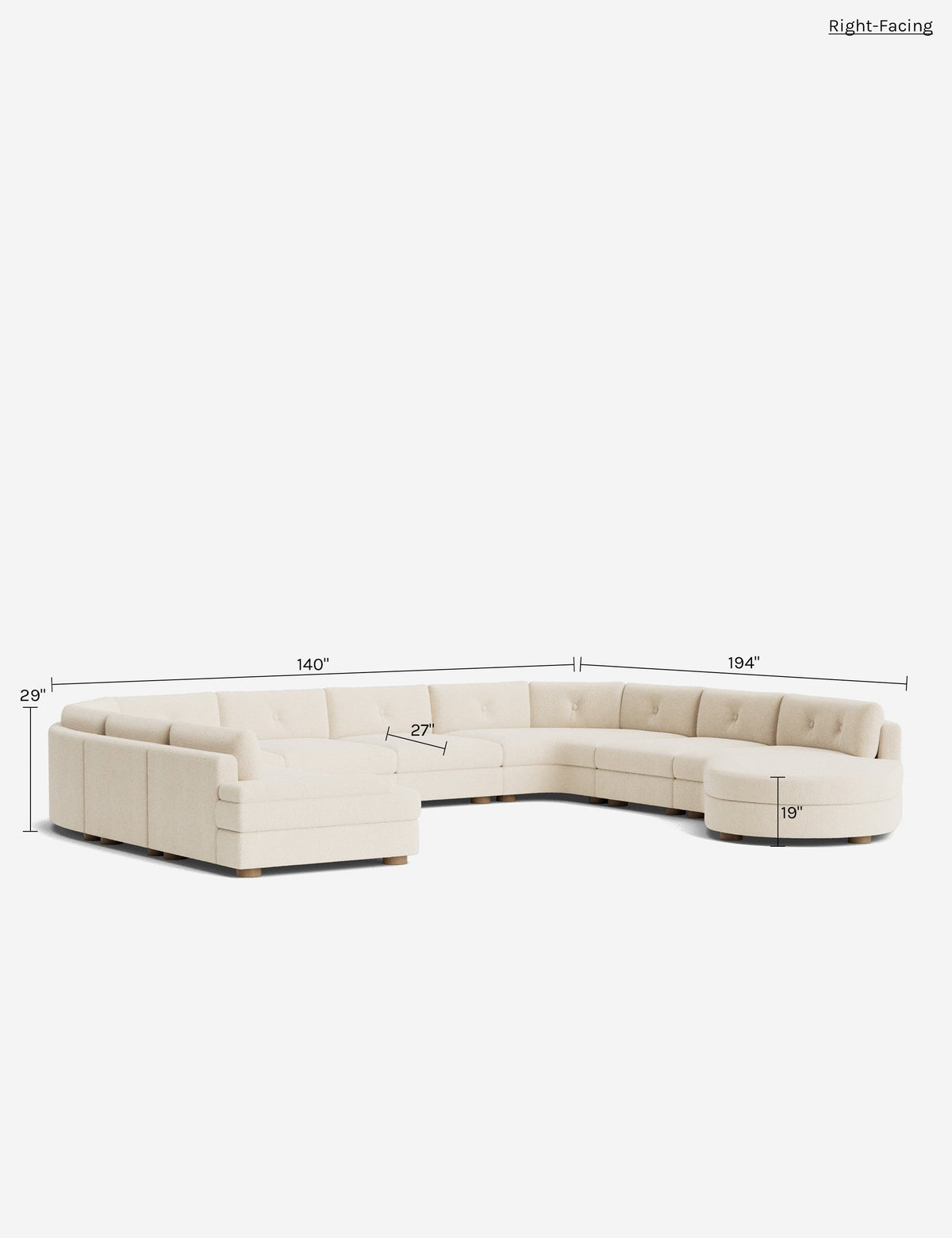 Hill Modular U-Shaped Sectional Sofa