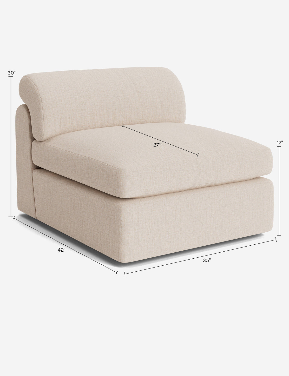 Kingaby Modular Armless