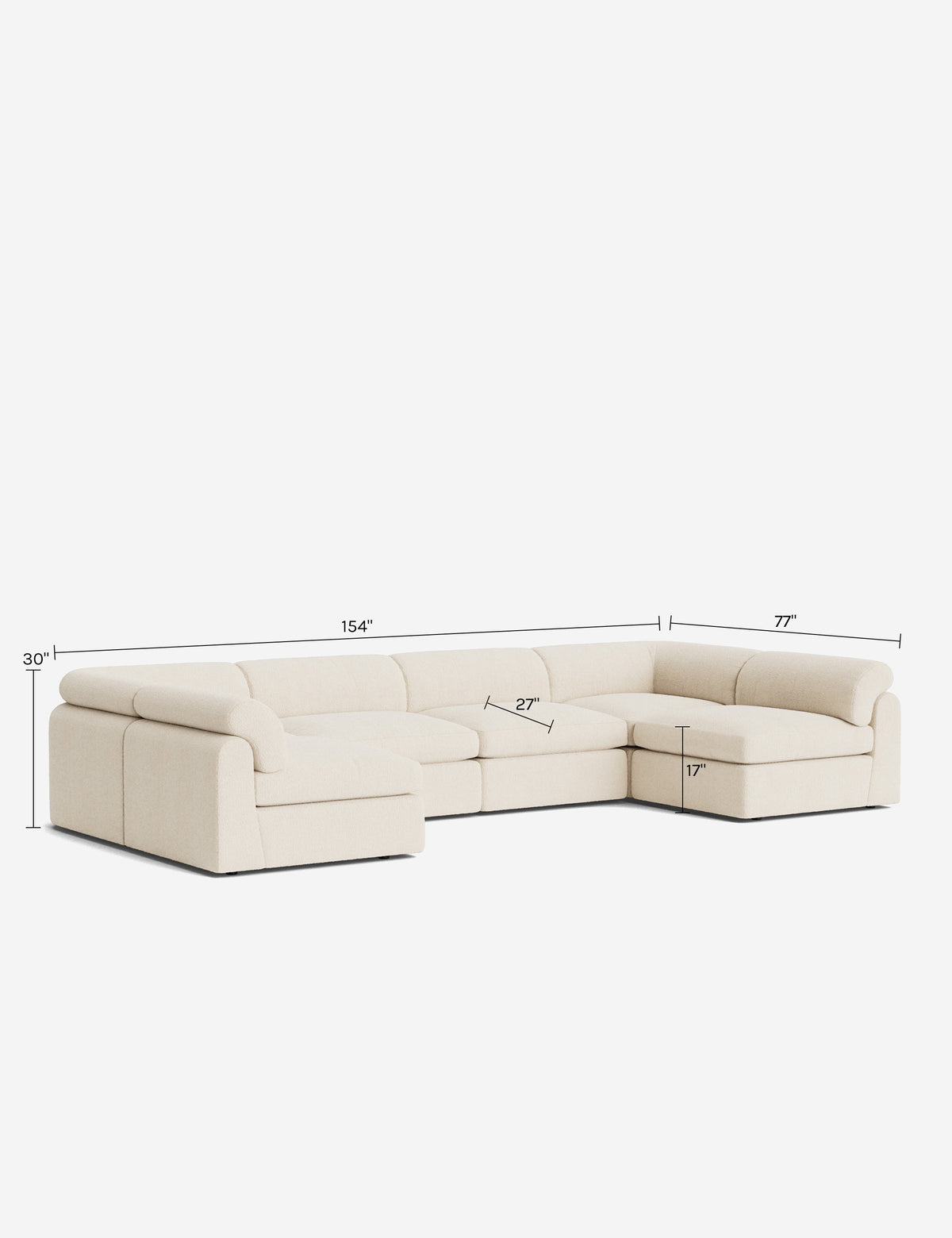 Kingaby Modular U-Shaped Sectional Sofa