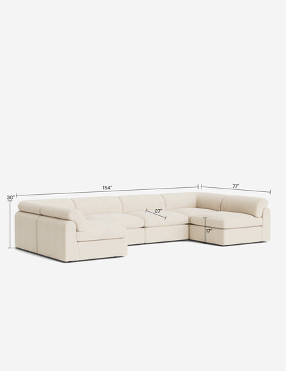 Kingaby Modular U-Shaped Sectional Sofa