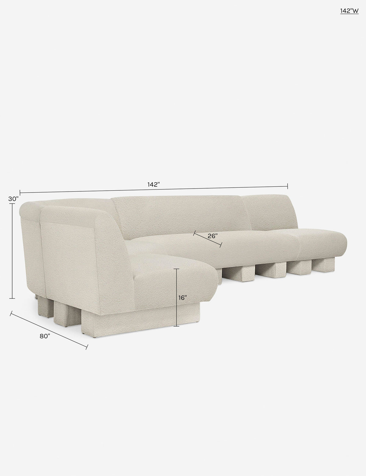 Lena Modular Sectional Sofa by Sarah Sherman Samuel