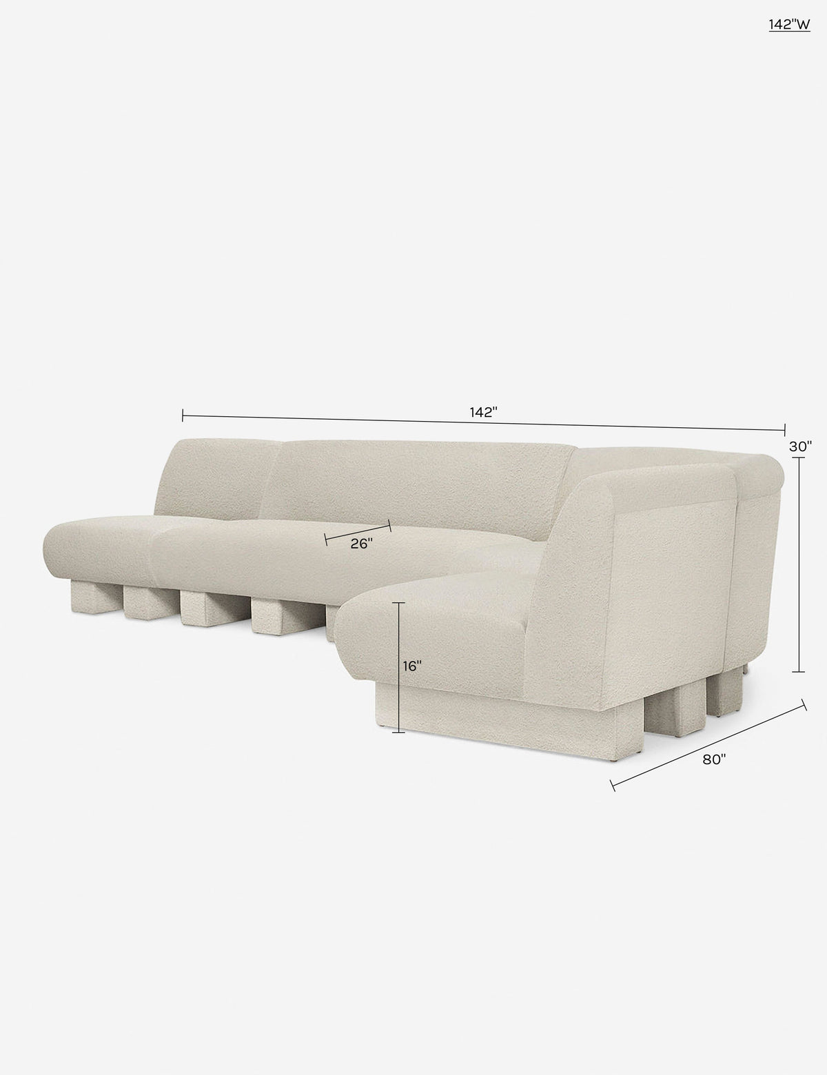 Lena Modular Sectional Sofa by Sarah Sherman Samuel