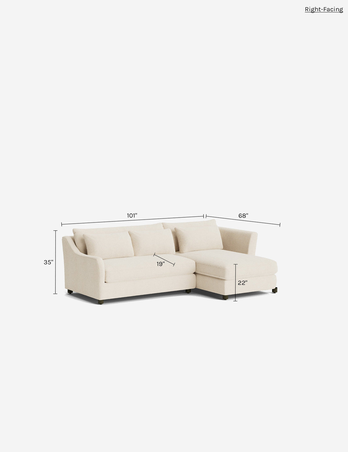 Niven Chaise Sectional Sofa
