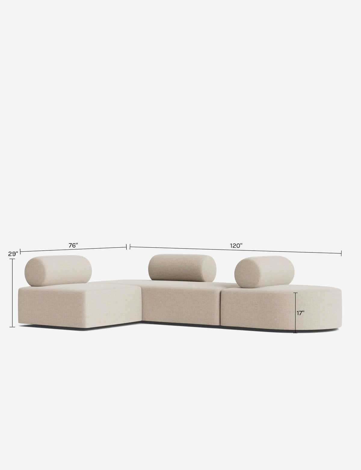 Sloman Modular 3-Piece Sectional Sofa