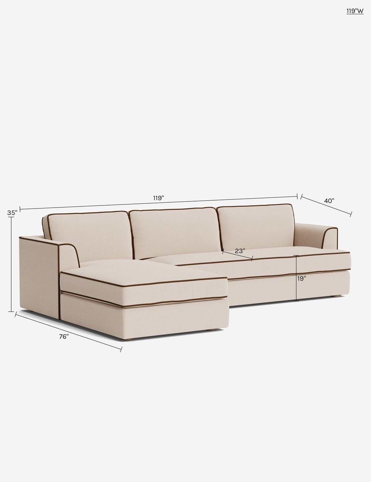 Westlawn Chaise Sectional Sofa