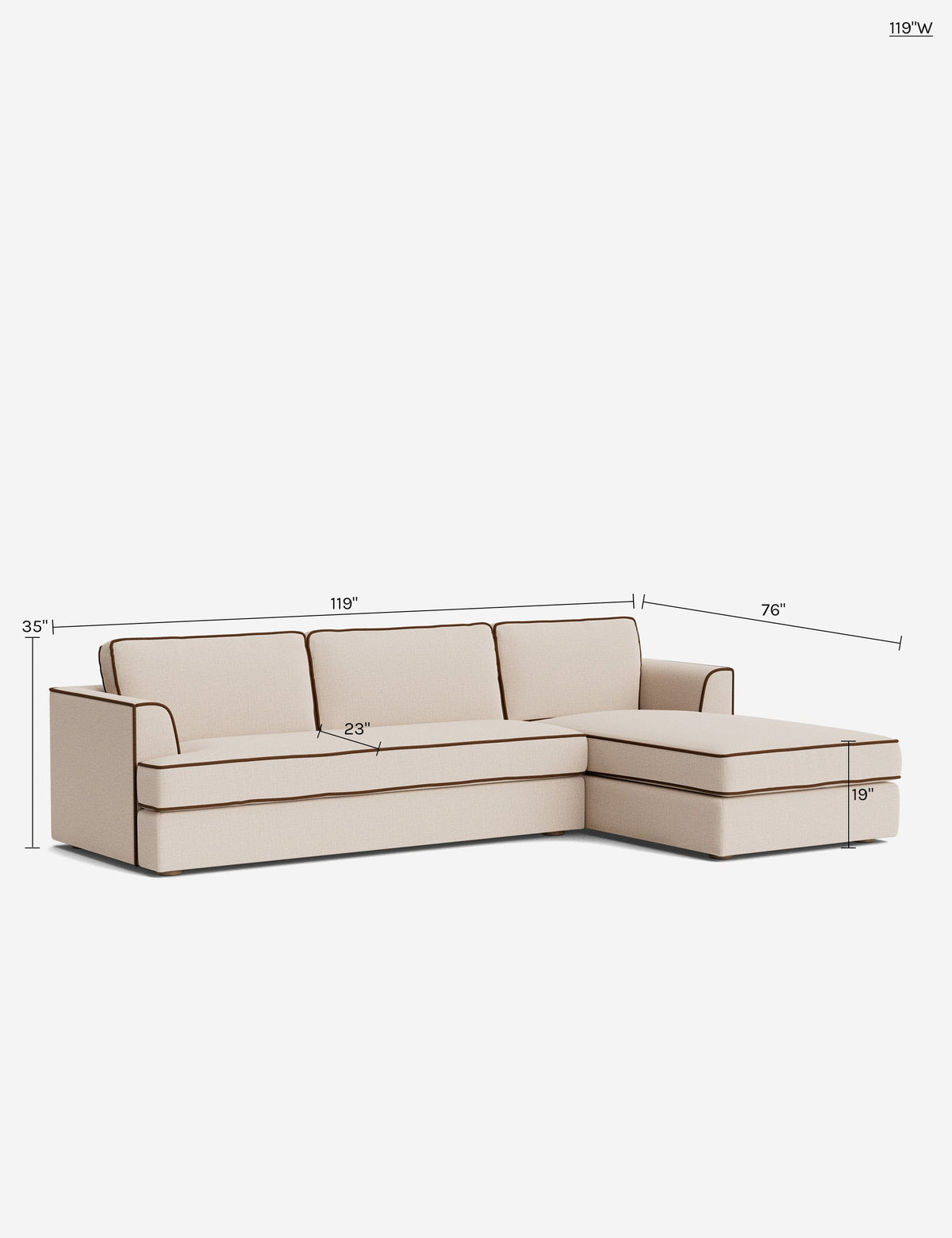 Westlawn Chaise Sectional Sofa