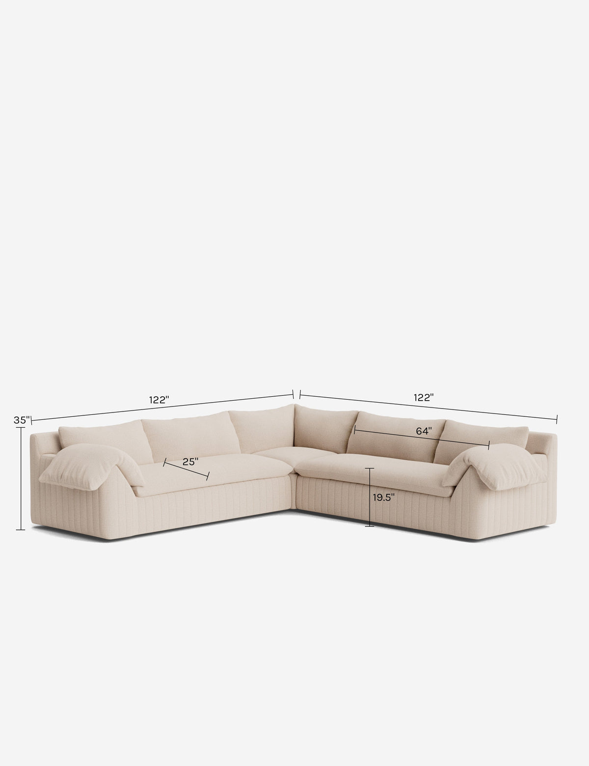 Yucca Corner Sectional by Carly Cushnie
