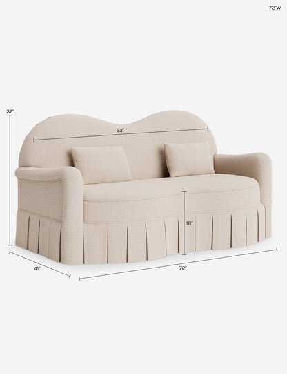 Middleton Skirted Sofa by Ginny Macdonald