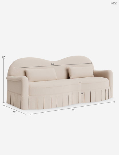 Middleton Skirted Sofa by Ginny Macdonald