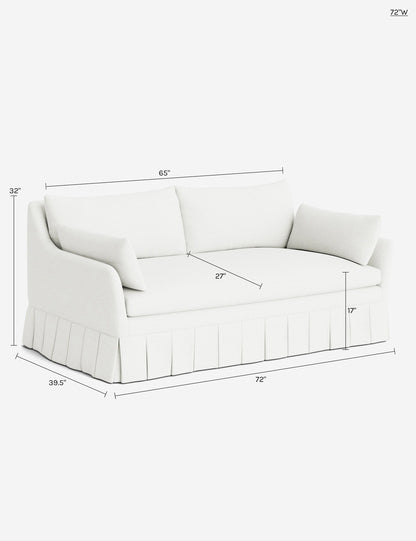Portola Luxe Depth Pleated Sofa