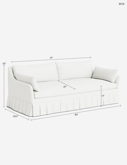 Portola Luxe Depth Pleated Sofa