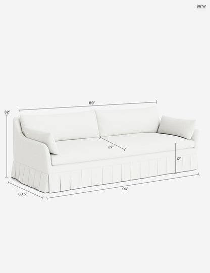 Portola Luxe Depth Pleated Sofa
