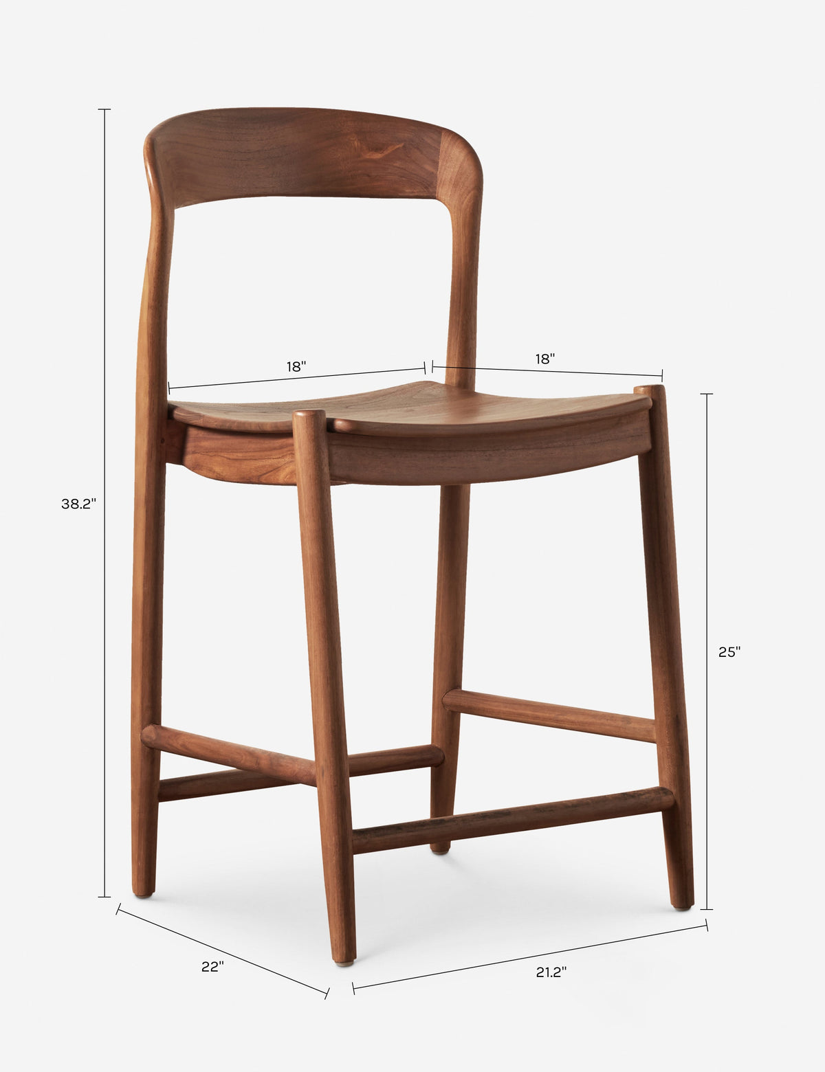 Open Box: Linley Counter Stool, Natural