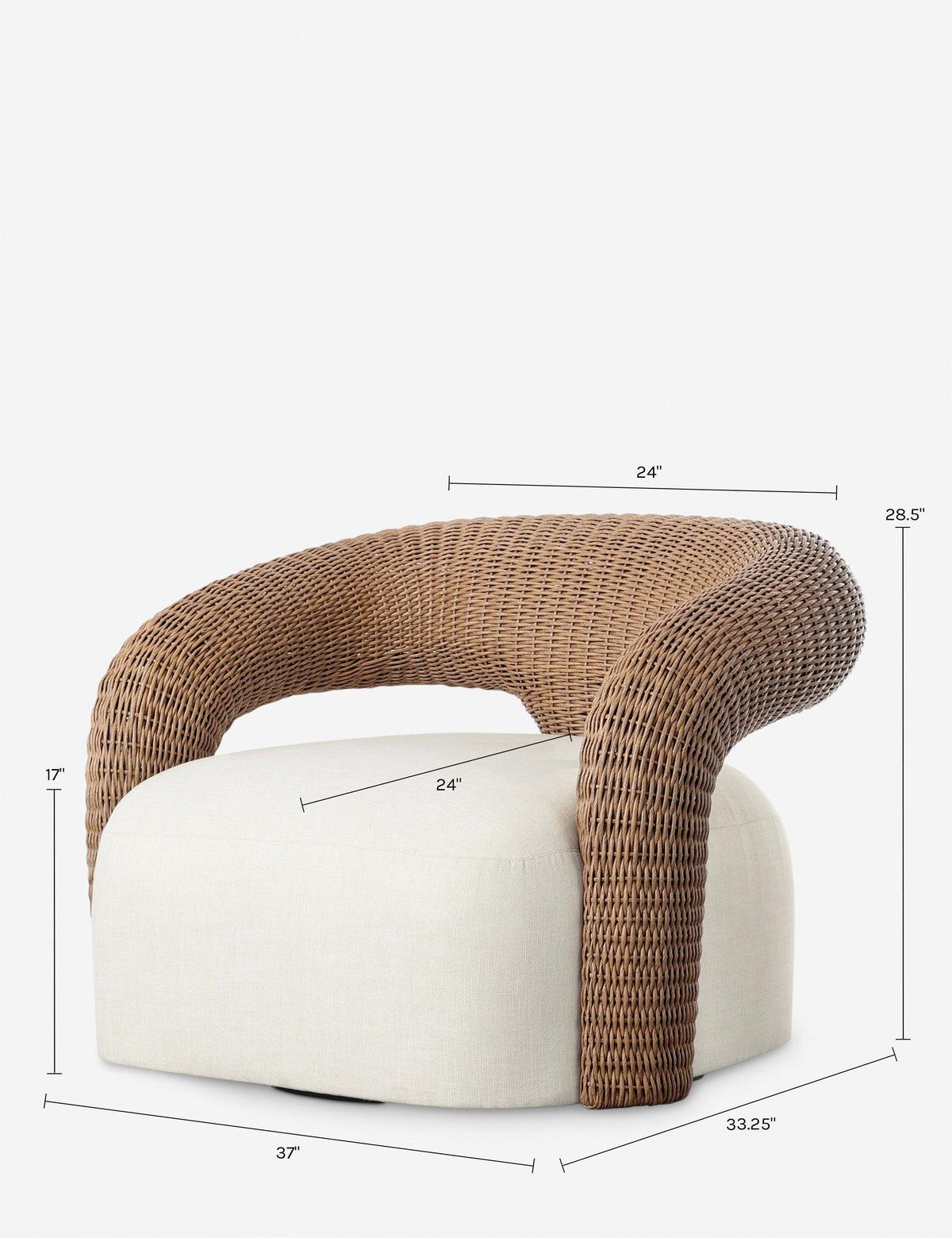 Hampton Outdoor Swivel Chair