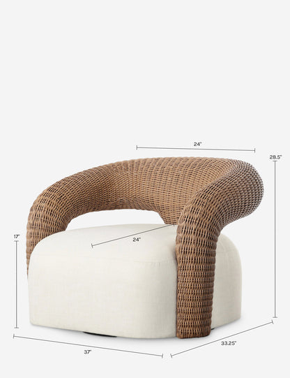 Hampton Outdoor Swivel Chair