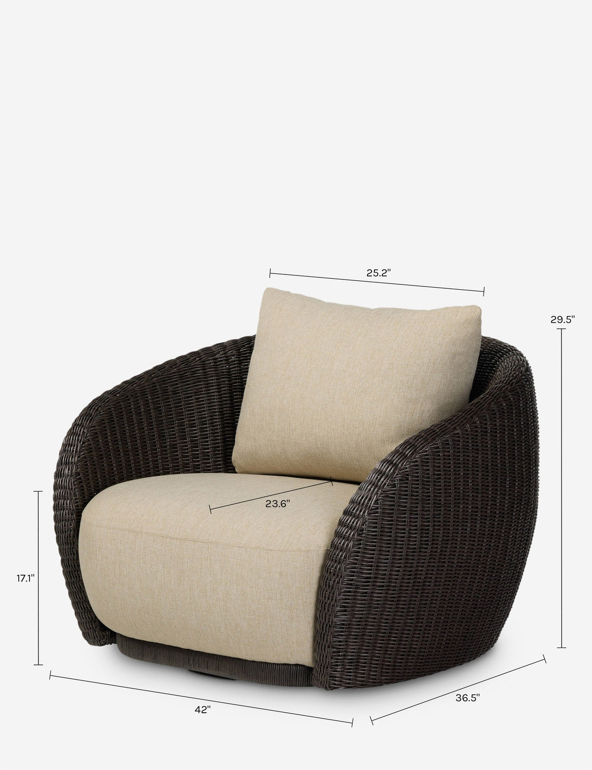 Polo Outdoor Swivel Chair