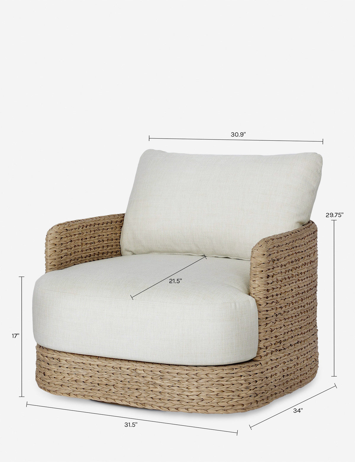 Tinashe Outdoor Swivel Chair