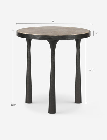Billings Round Side Table by Amber Lewis x Four Hands
