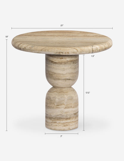 Figueroa Round Side Table by Amber Lewis x Four Hands