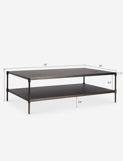 Open Box: Rowan Coffee Table, Dark Bronze by Heidi Caillier