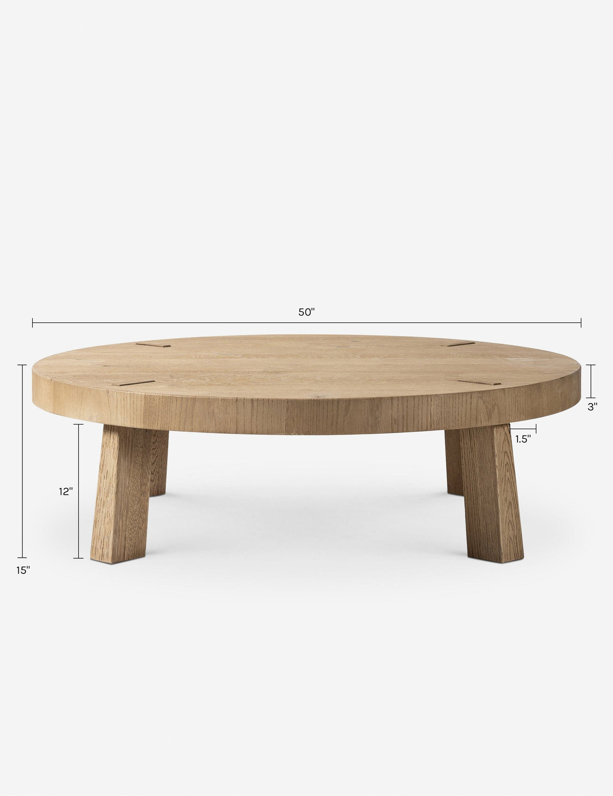 Sadira Round Coffee Table by Amber Lewis x Four Hands