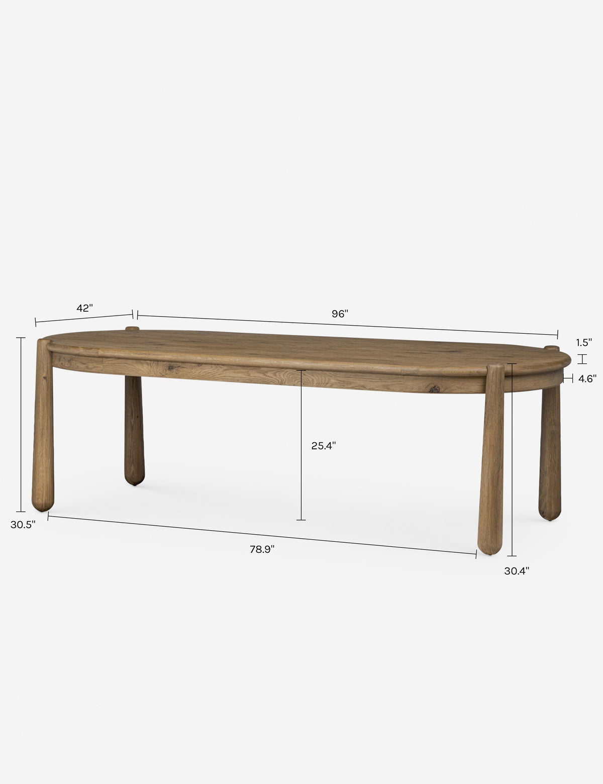 Salvador Oval Dining Table by Amber Lewis x Four Hands