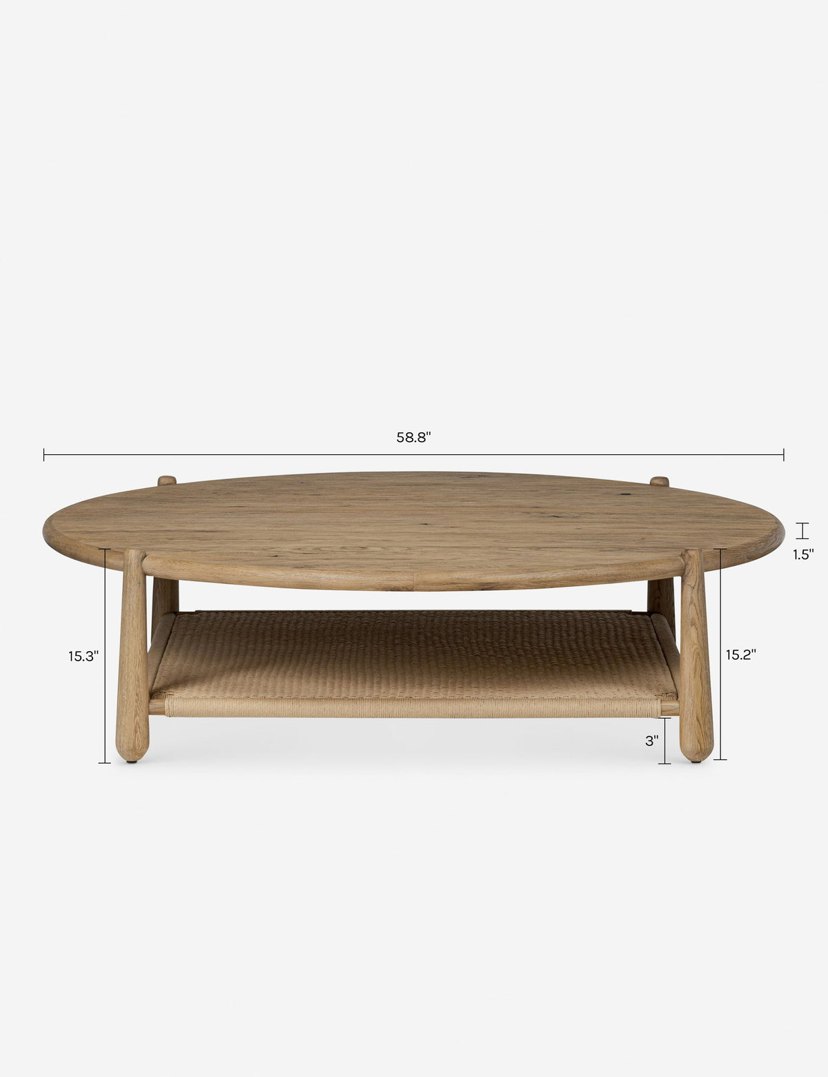 Salvador Round Coffee Table by Amber Lewis x Four Hands