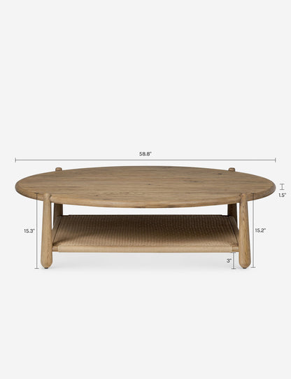 Salvador Round Coffee Table by Amber Lewis x Four Hands