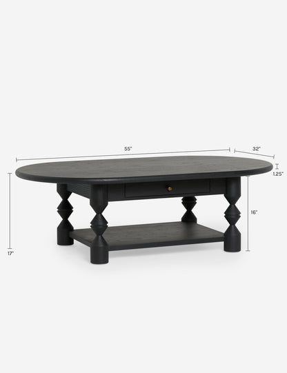 Topia Oval Coffee Table by Ginny Macdonald