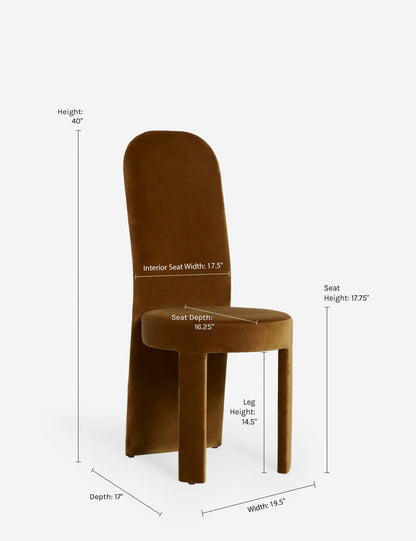 Open Box: Halbrook Dining Chair (Set of 2), Sienna Velvet by Sarah Sherman Samuel