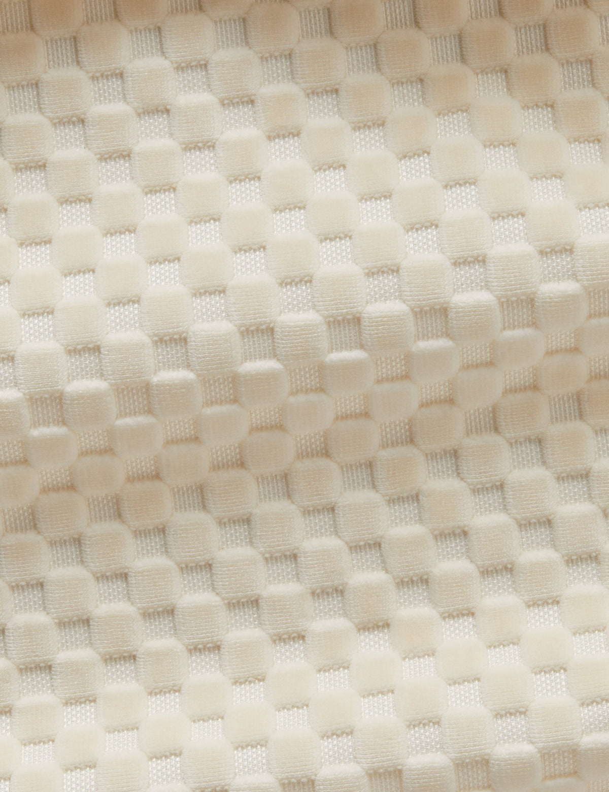 Hi-Lo Checker Velvet Fabric by Sarah Sherman Samuel