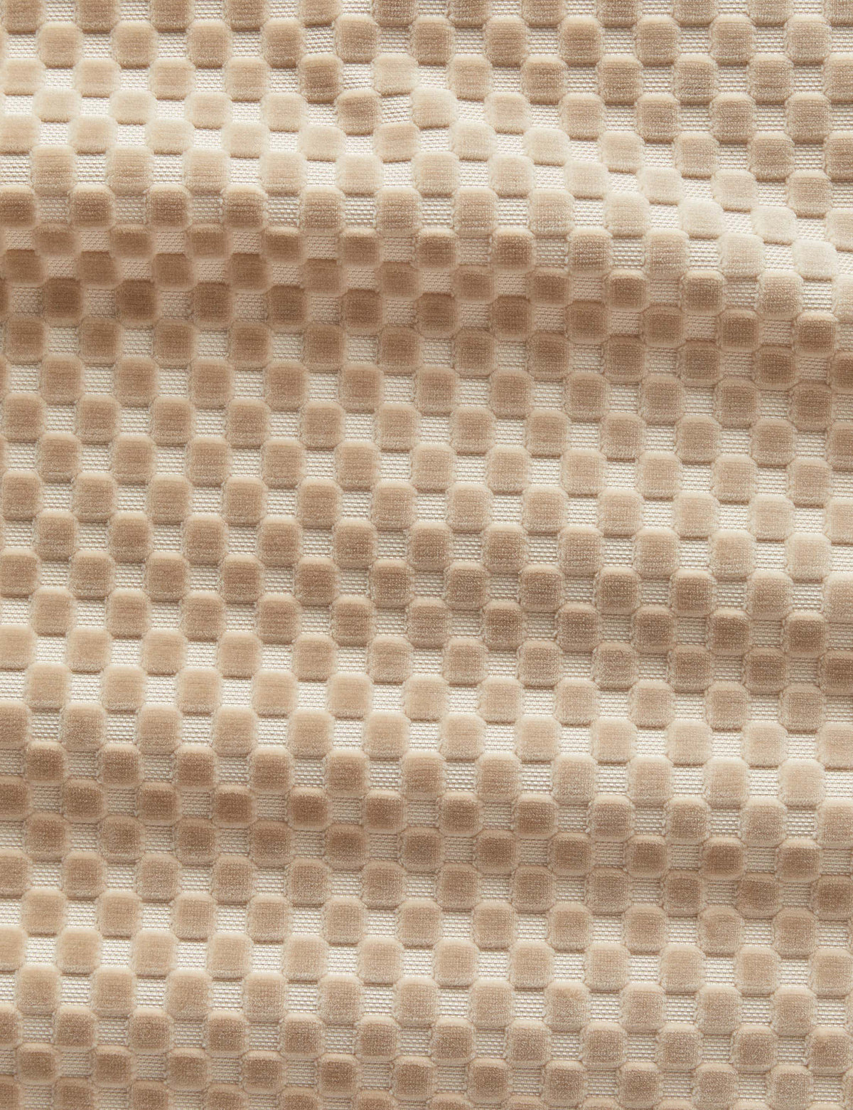 Hi-Lo Checker Velvet Fabric by Sarah Sherman Samuel