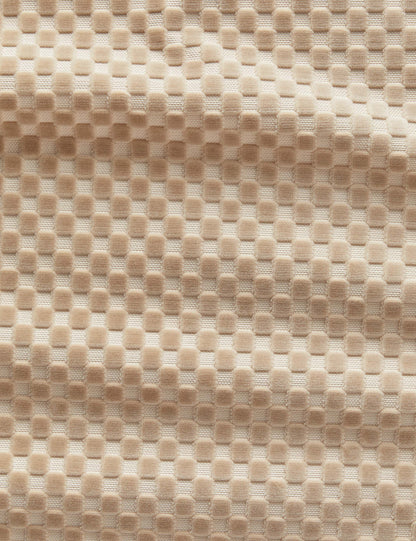 Hi-Lo Checker Velvet Fabric by Sarah Sherman Samuel