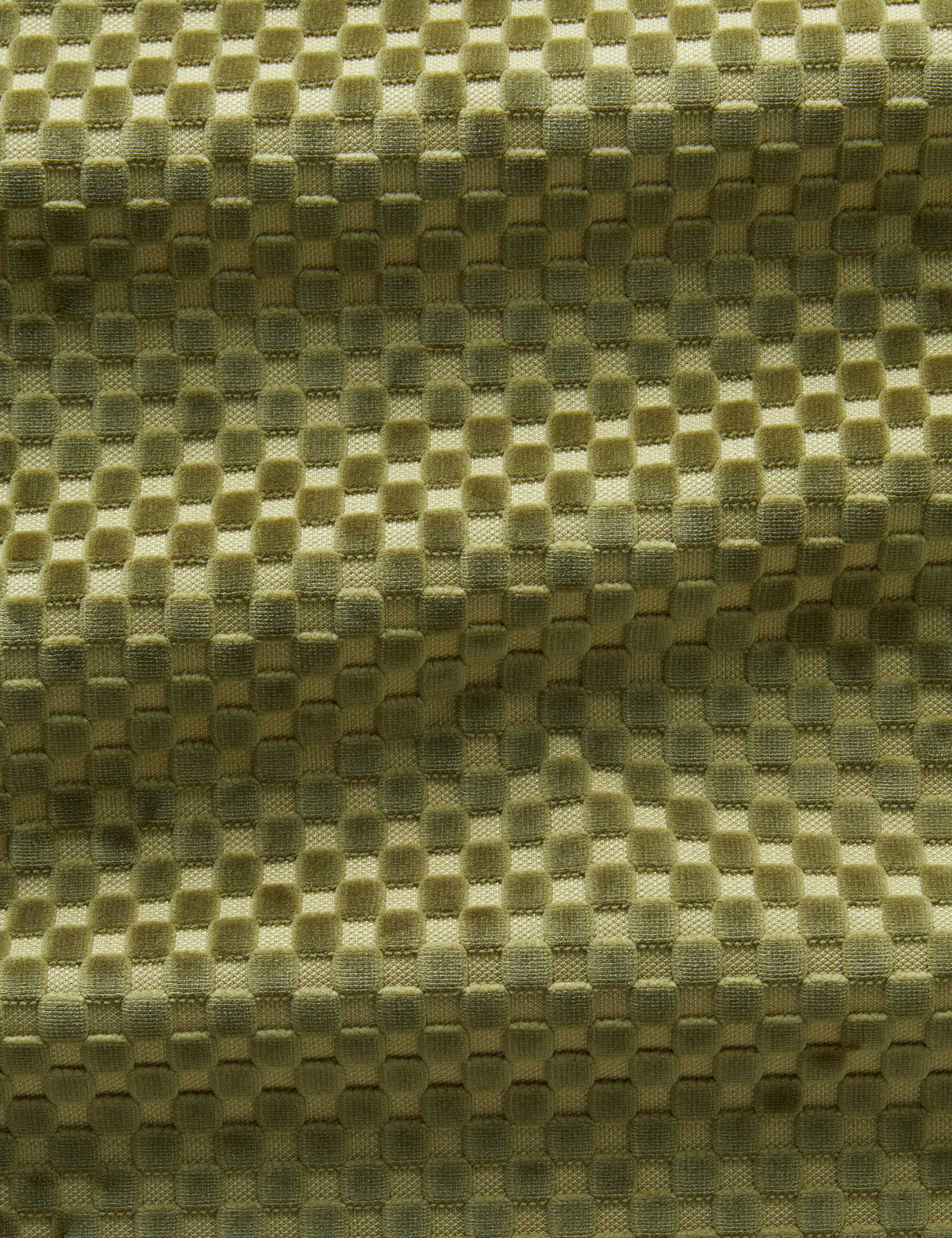 Hi-Lo Checker Velvet Fabric by Sarah Sherman Samuel