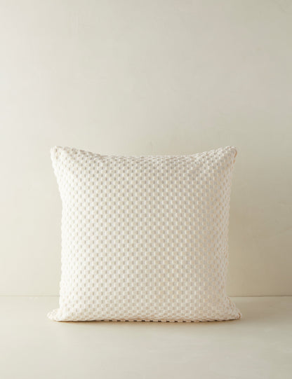 Hi-Lo Checker Velvet Pillow by Sarah Sherman Samuel