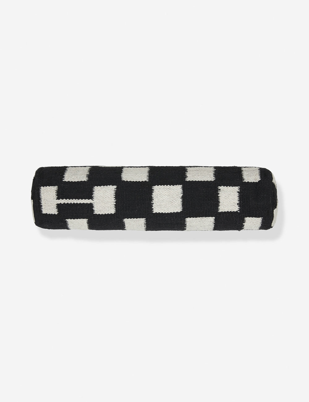 Irregular Checkerboard Bolster Pillow by Sarah Sherman Samuel