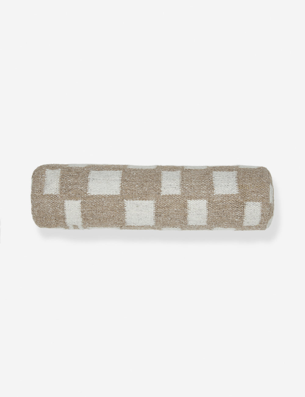 Irregular Checkerboard Bolster Pillow by Sarah Sherman Samuel