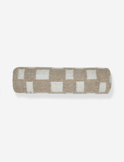 Irregular Checkerboard Bolster Pillow by Sarah Sherman Samuel