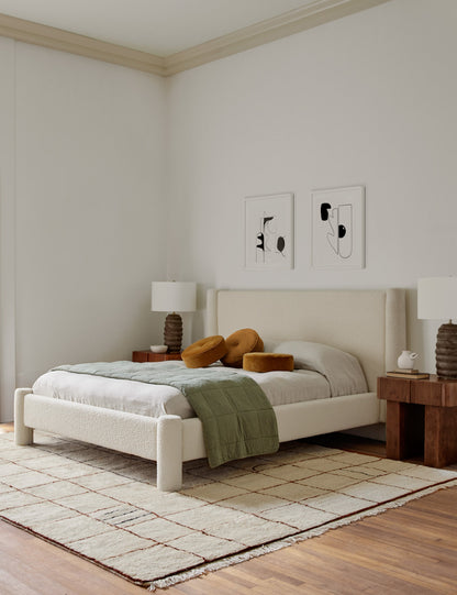 Irregular Grid Hand-Knotted Wool Rug by Sarah Sherman Samuel