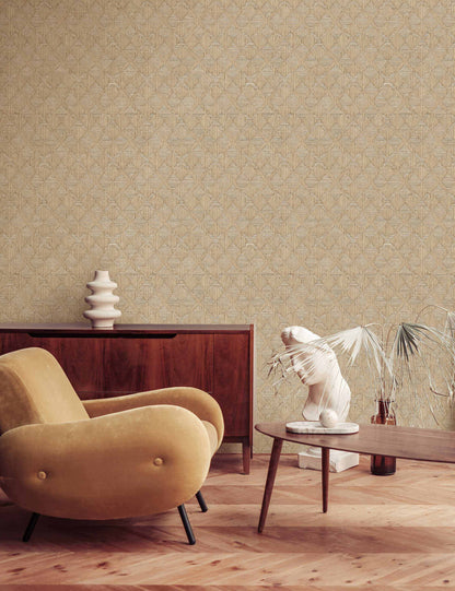 Hoffmann Faux Sisal Textured Peel + Stick Wallpaper by Jeremiah Brent
