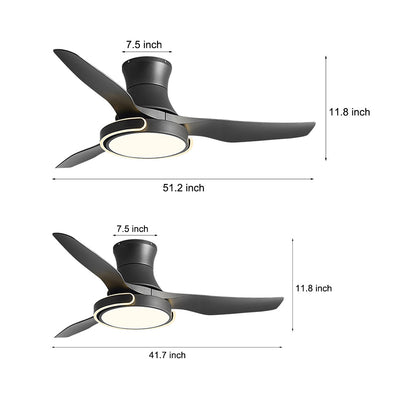 [Open-Box]Remote Control Variable Frequency Dimming Integrated Ceiling Fan Light Supports Forward and Reverse