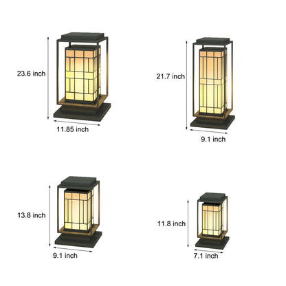 [Open-Box]Asian Inspired Solar Path Lights Elegant Retro LED Decor for Outdoor Spaces