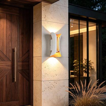 [Open-Box]Up Down Lighting Wall Lights Modern Curved LED Waterproof Light
