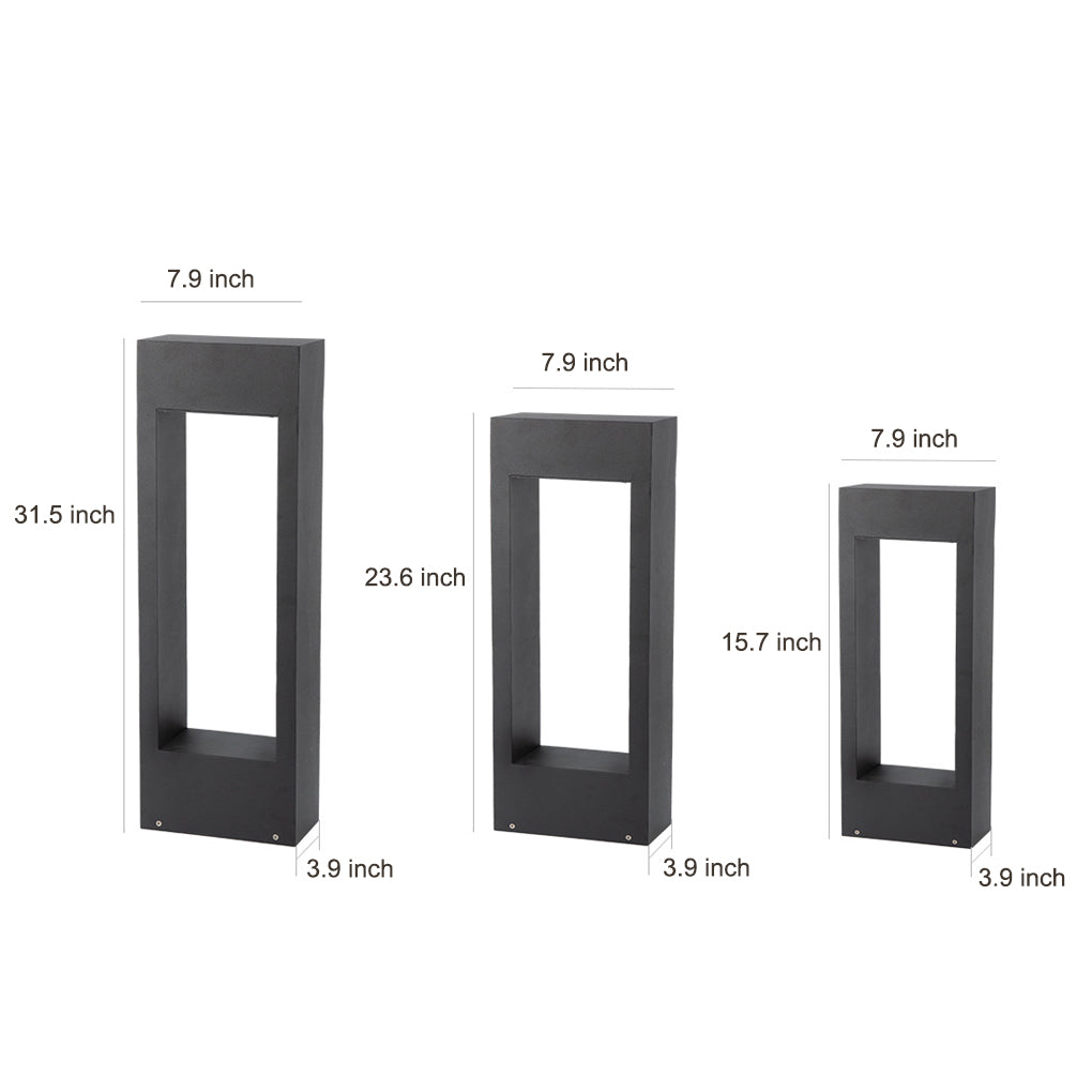 [Open-Box] Rectangular Frame Slim LED Lawn Light Sleek and Durable Outdoor Illumination