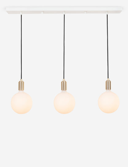 Triple Linear Pendant Light with Sphere IV by Tala