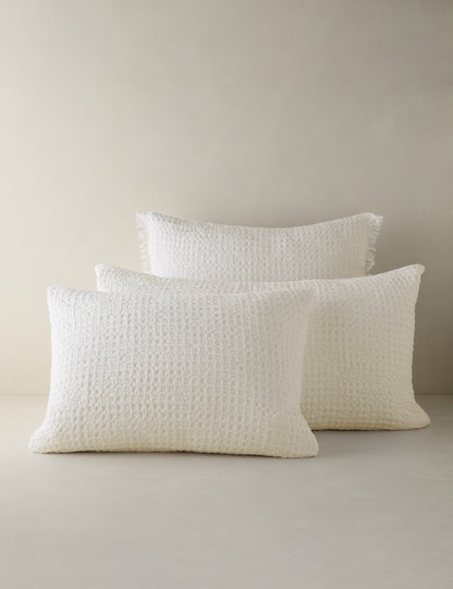 Lenora Textured Cotton Linen Sham